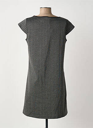 Robe courte manches courtes manches courtes gris LES P'TITES BOMBES femme