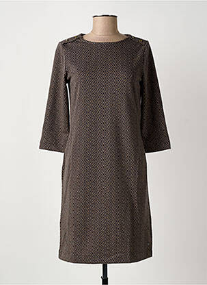 Robe courte manches 3/4 manches 3/4 gris GARCIA femme