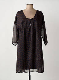 Robe courte manches 3/4 manches 3/4 bleu LES P'TITES BOMBES femme