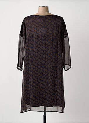 Robe courte manches 3/4 manches 3/4 bleu LES P'TITES BOMBES femme