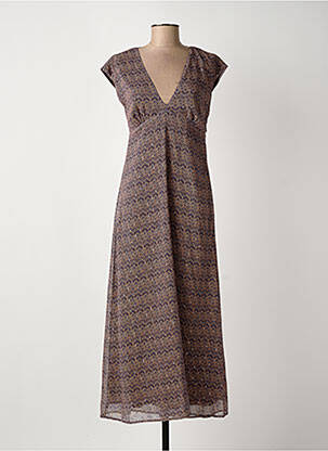 Robe longue marron SYSTEMACTION femme