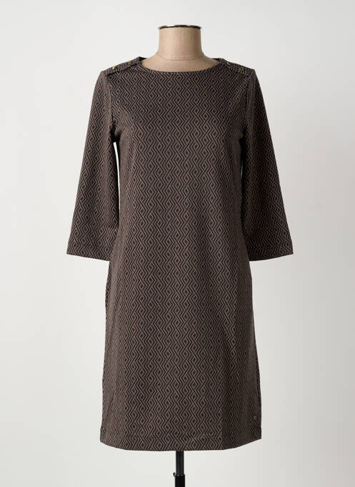 Robe courte manches 3/4 manches 3/4 gris GARCIA femme