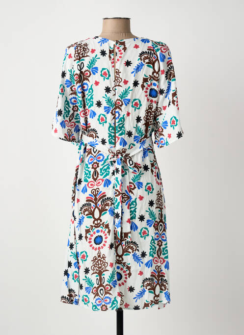 Robe mi-longue blanc C'EST BEAU LA VIE femme