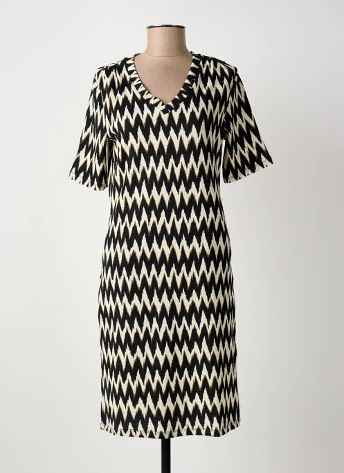 Robe mi-longue noir GARCIA femme