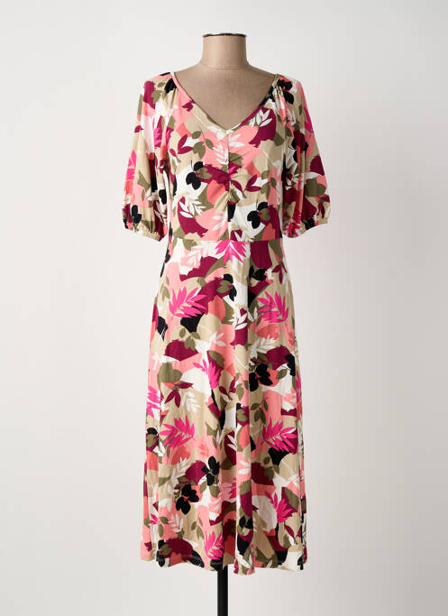 Robe mi-longue rose JENSEN femme