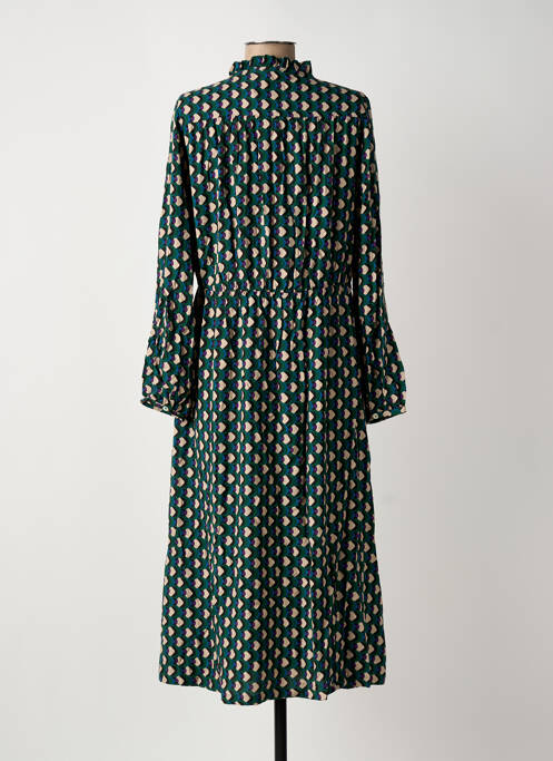 Robe mi-longue vert C'EST BEAU LA VIE femme