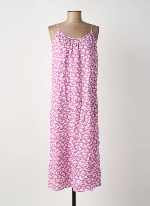 Robe mi-longue violet C'EST BEAU LA VIE femme