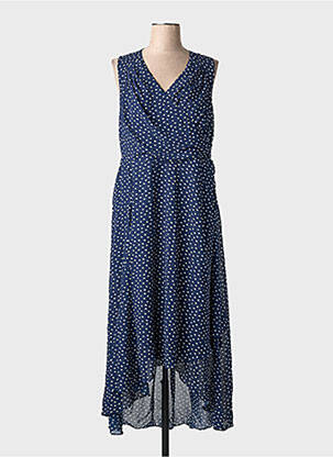 Robe longue sans manche sans manche bleu SHEEGO femme