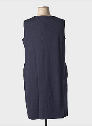 Robe mi-longue sans manche sans manche bleu TRIANGLE femme