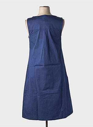 Robe mi-longue sans manche sans manche bleu SHEEGO femme