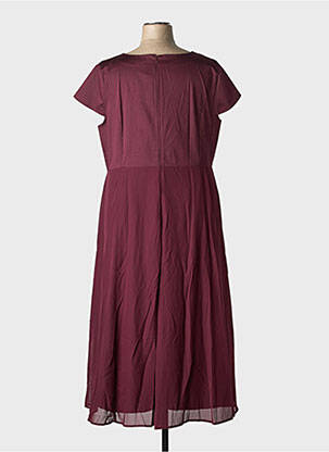 Robe longue manches courtes manches courtes rouge SHEEGO femme
