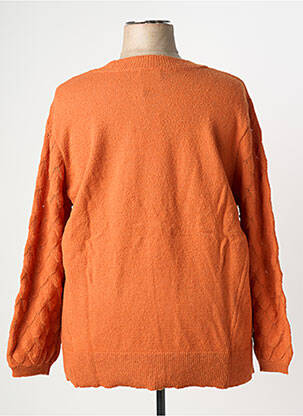 Pull stretch manches longues orange SHEEGO femme