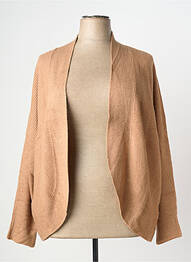 Gilet manches longues stretch beige TOM TAILOR femme