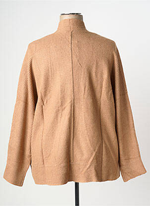 Gilet manches longues col châle beige TOM TAILOR femme