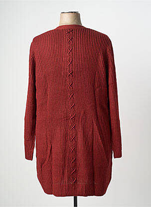 Gilet manches longues resserrée sur le bas marron SHEEGO femme