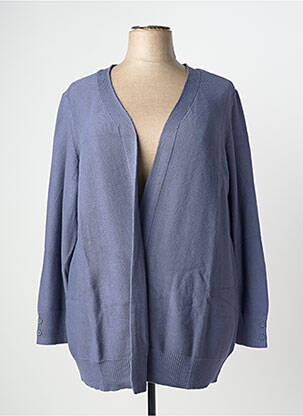Gilet manches longues stretch bleu SHEEGO femme