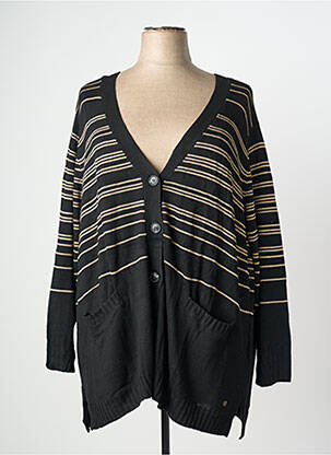 Gilet manches longues stretch noir SHEEGO femme
