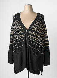Gilet manches longues stretch noir SHEEGO femme