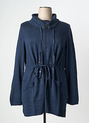 Gilet manches longues bleu SHEEGO femme