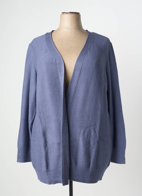 Gilet manches longues stretch bleu SHEEGO femme