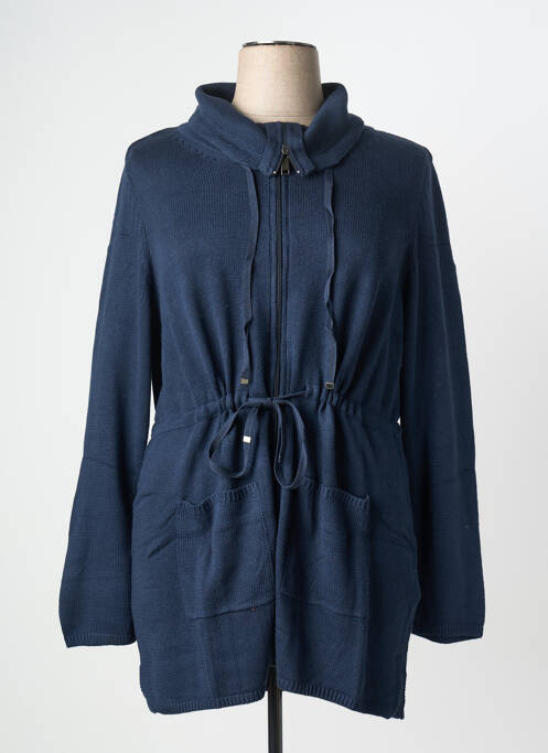 Gilet manches longues bleu SHEEGO femme