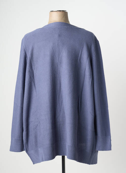 Gilet manches longues bleu SHEEGO femme