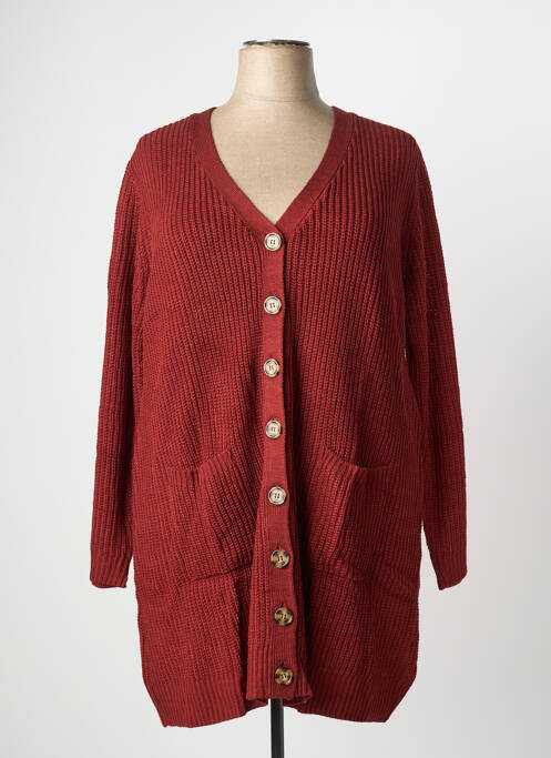 Gilet manches longues marron SHEEGO femme