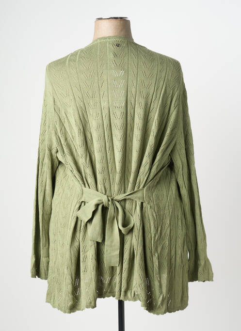 Gilet manches longues vert SHEEGO femme