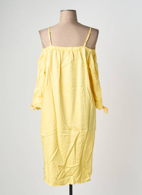 Robe mi-longue jaune SHEEGO femme