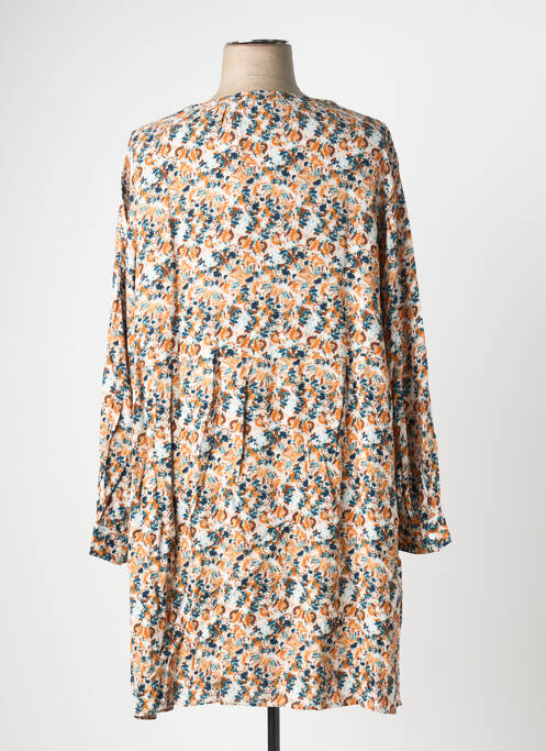 Robe mi-longue orange TOM TAILOR femme