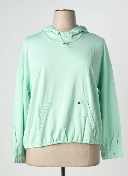 Sweat-shirt à capuche vert SHEEGO femme