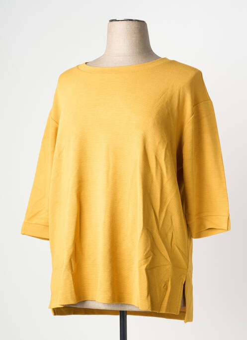 Sweat-shirt jaune TRIANGLE femme