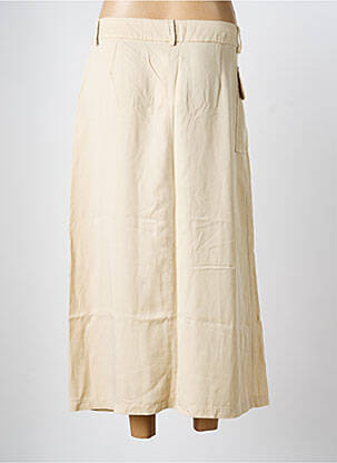 Jupe longue coupe évasée beige SYSTEMACTION femme