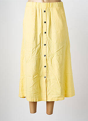 Jupe longue coupe évasée jaune SIGNATURE femme