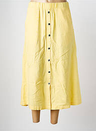 Jupe longue coupe évasée jaune SIGNATURE femme