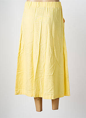 Jupe longue coupe évasée jaune SIGNATURE femme