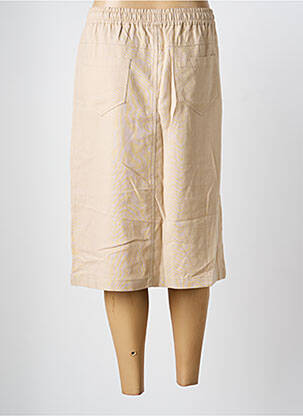 Jupe mi-longue coupe droite beige JENSEN femme