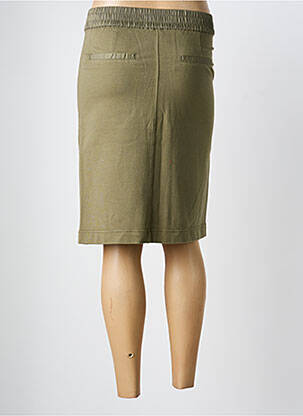 Jupe mi-longue coupe droite vert OLSEN femme