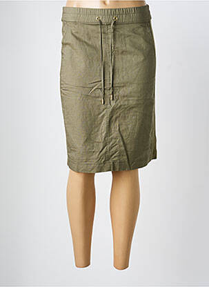 Jupe mi-longue coupe droite vert OLSEN femme