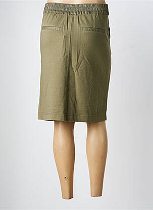 Jupe mi-longue coupe droite vert OLSEN femme