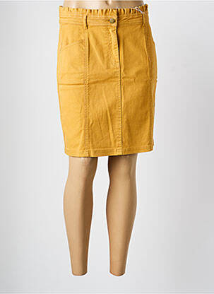 Jupe courte poches jaune C'EST BEAU LA VIE femme