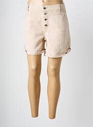 Short coupe droite taille haute rose C'EST BEAU LA VIE femme
