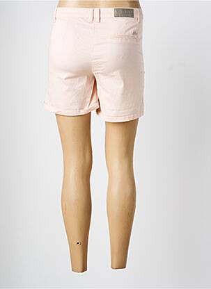 Short fermeture zippée sous rabat boutonné rose LPB femme