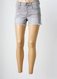 Short tissage denim gris LPB femme
