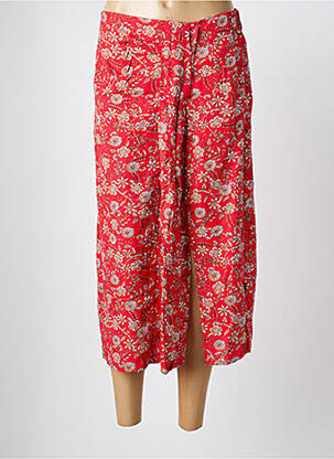 Jupe mi-longue rouge C'EST BEAU LA VIE femme