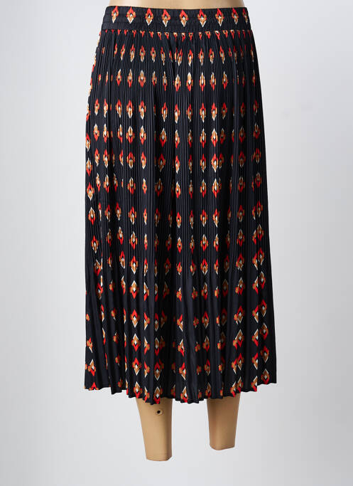 Jupe longue imprimé fantaisie noir SYSTEMACTION femme