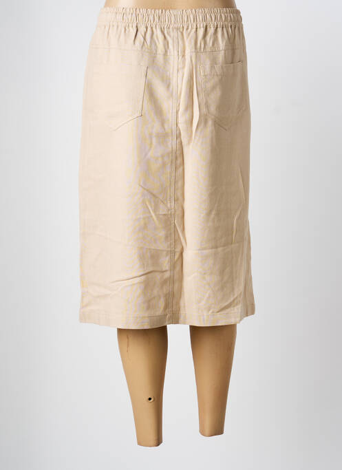 Jupe mi-longue beige JENSEN femme
