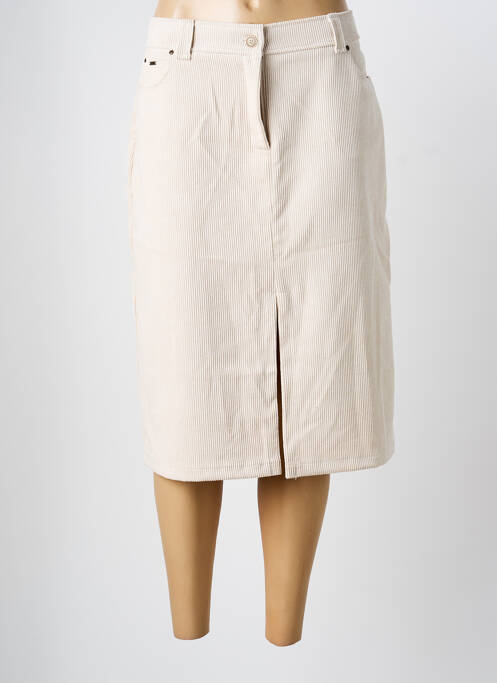 Jupe mi-longue beige PAZ TORRAS femme