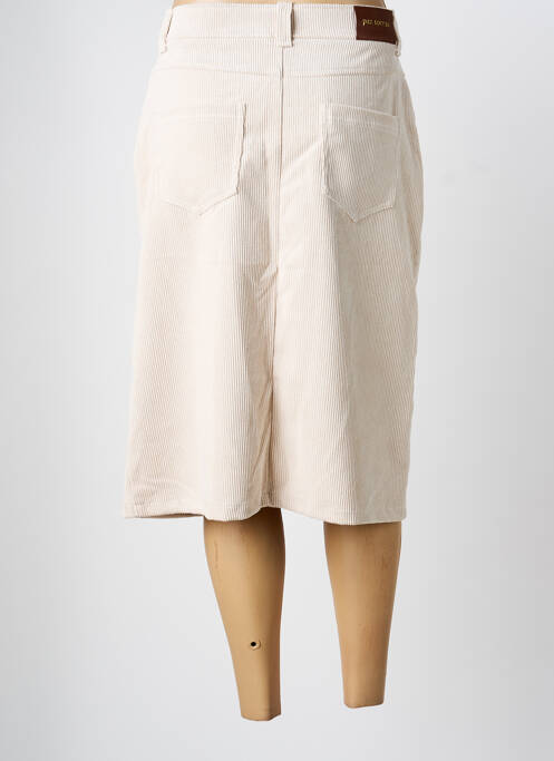 Jupe mi-longue beige PAZ TORRAS femme