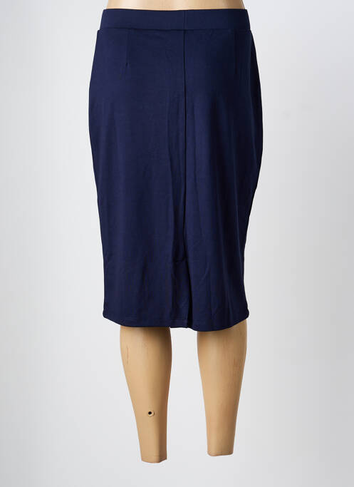 Jupe mi-longue bleu SIGNATURE femme